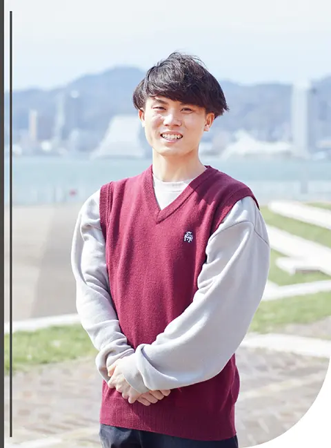 西川 孝太朗さん 現代社会学部 現代社会学科 ２年次生